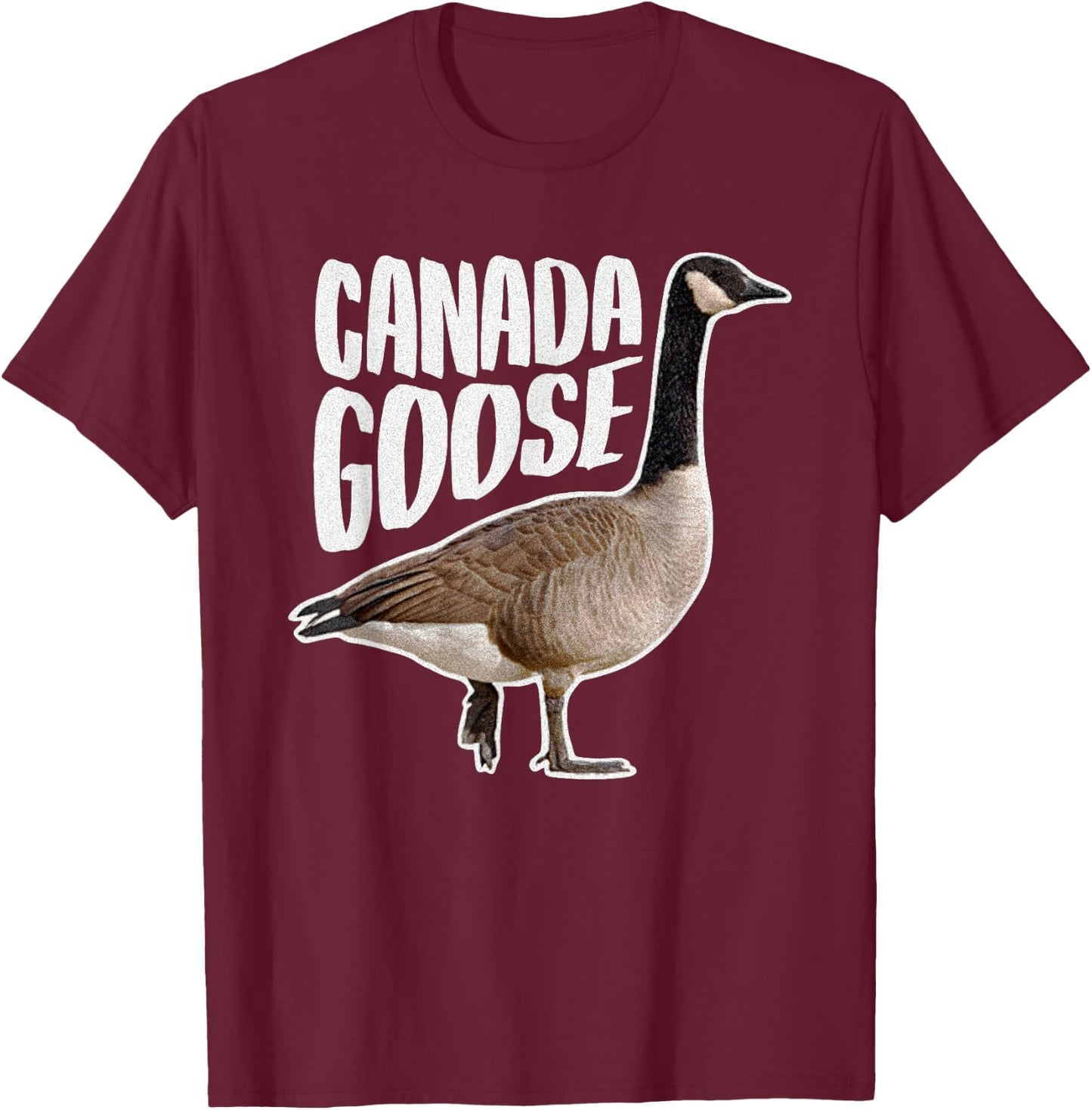 Realistic Canada Goose T-Shirt - T-Shirt | Maroon