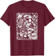 Disney Alice In Wonderland Group Collage Poster T-Shirt - T-Shirt | Maroon