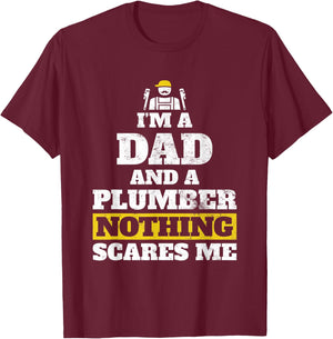 Funny Plumbing Shirt for Dad Plumbing Shirt T-Shirt - T-Shirt | Maroon