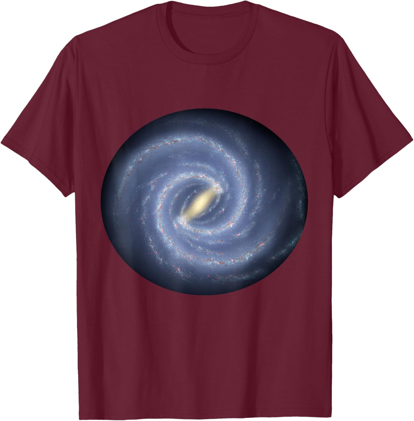Milky Way Space Geek of the Solar System T-Shirt - T-Shirt | Maroon