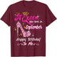 Queen was Born in September Cute Funny Happy Birthday Gift T-Shirt - T-Shirt | Maroon
