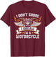 I Don't Snore I Dream I'm A Motorcycle Funny Motorcycle T-Shirt - T-Shirt | Maroon