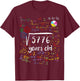 Square Root Of 5776 76th Birthday 76 Years Old Math B-day T-Shirt - T-Shirt | Maroon