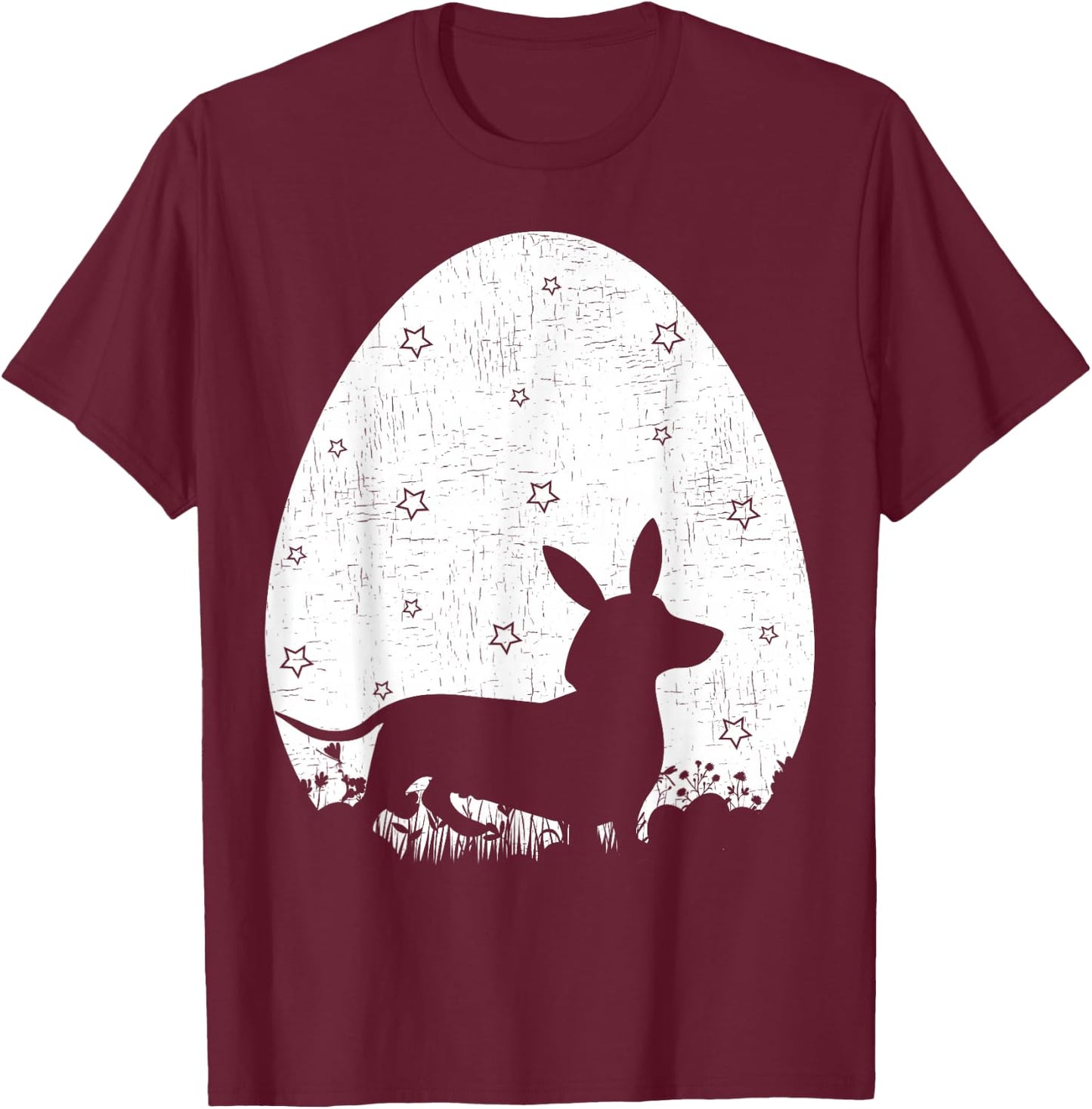 Easter Egg Vintage Retro Style Dachshund Dog Easter Sunday Men Women Girls Kids T-Shirt - T-Shirt | Maroon