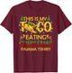 This Is My Christmas Pajama Funny Tacos Lover T-Shirt - T-Shirt | Maroon