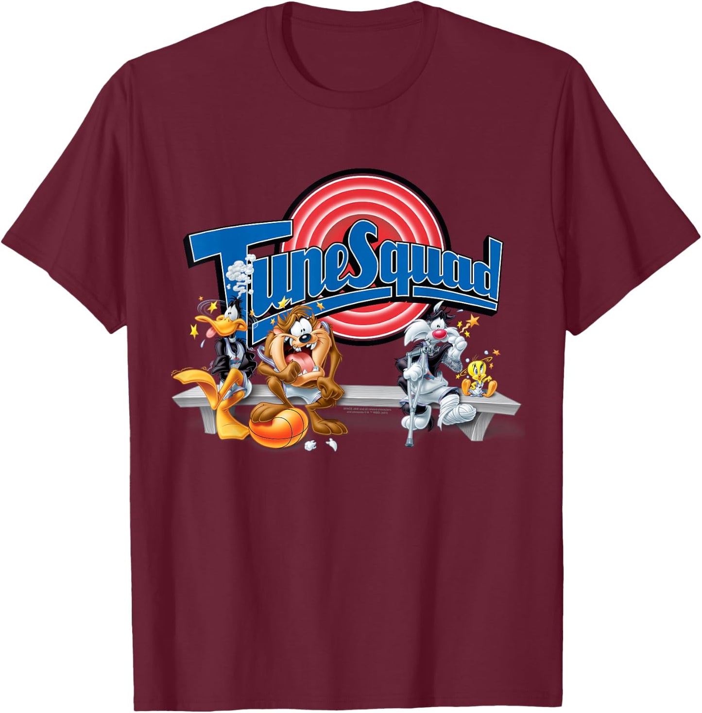 Space Jam Tune Squad Group T-Shirt - T-Shirt | Maroon