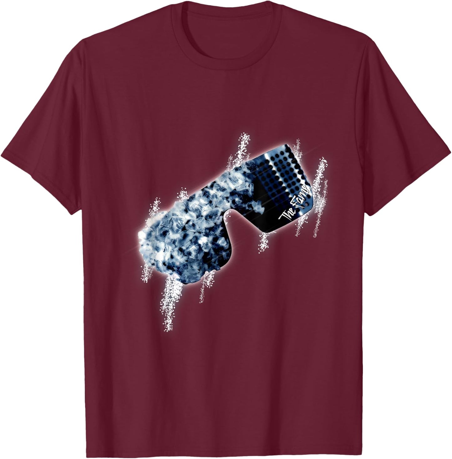 Lady Gaga Official Glasses T-Shirt - T-Shirt | Maroon