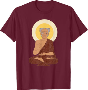 Arthur Schopenhauer Buddhism German Philosopher T-Shirt - T-Shirt | Maroon