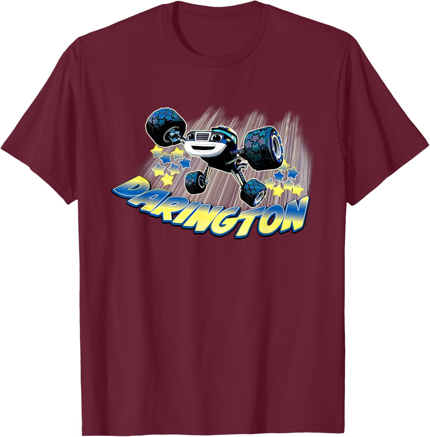 Blaze and the Monster Machines Darington Badge T-Shirt - T-Shirt | Maroon