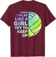Cool Volleyball Girls Youth Volleyball Team Sports T-Shirt - T-Shirt | Maroon