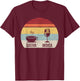 Vintage Retro Coffee Wine Sativa Indica T-Shirt - T-Shirt | Maroon