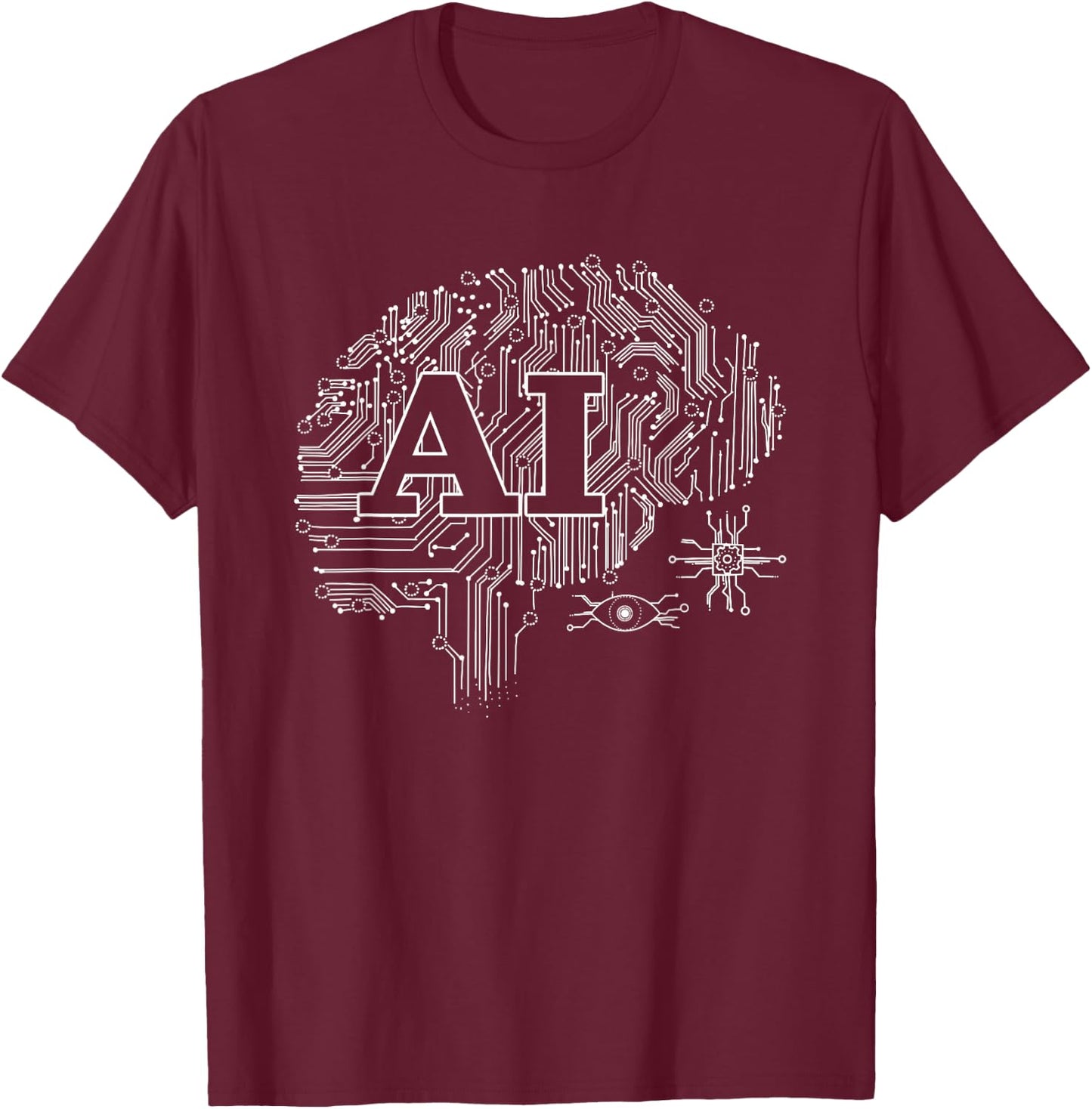 Ai Artificial Intelligence - Machine Learning T-Shirt - T-Shirt | Maroon