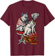 Frenchie Pug Dalmatian French Bulldog Tattoo T-Shirt - T-Shirt | Maroon