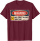 Warning May Start Talking About XRP Crypto Funny T-Shirt - T-Shirt | Maroon