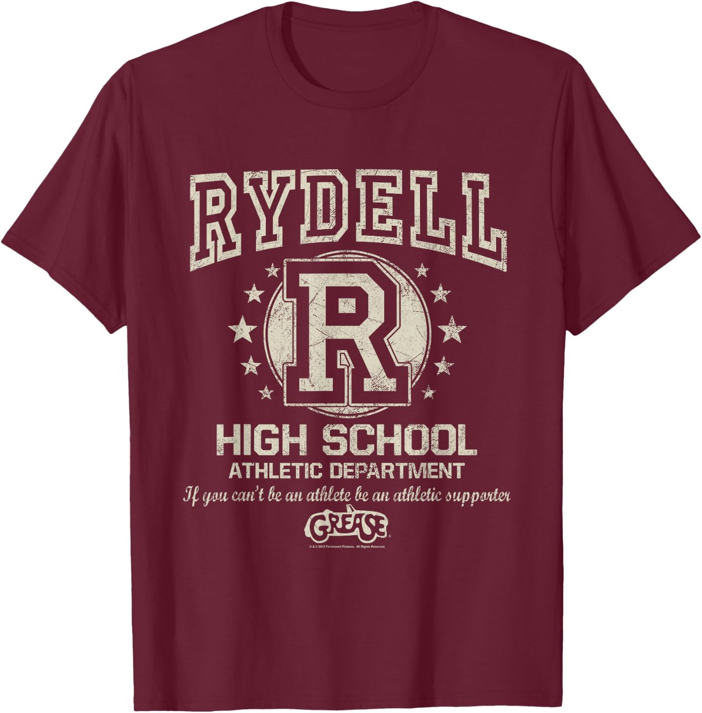 Grease Rydell High T-Shirt - T-Shirt | Maroon