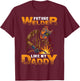 Future Welder Like My Daddy - Baby Birth Announcement T-Shirt - T-Shirt | Maroon
