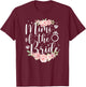 Mimi Of The Bride Mimi Grandma Flowers Bride's Mimi T-Shirt - T-Shirt | Maroon