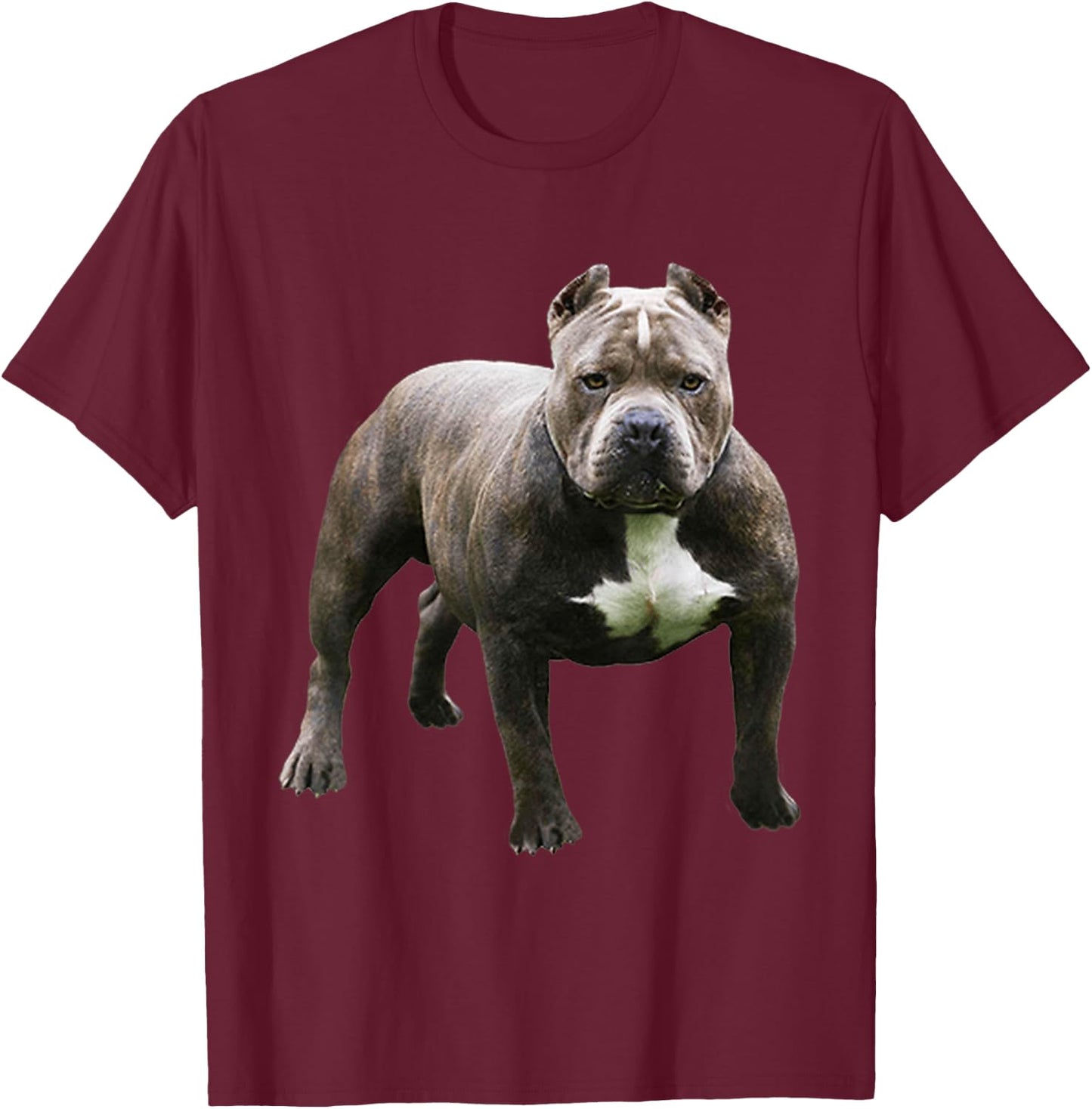 Angry Pitbull Pit Bull T-Shirt - T-Shirt | Maroon