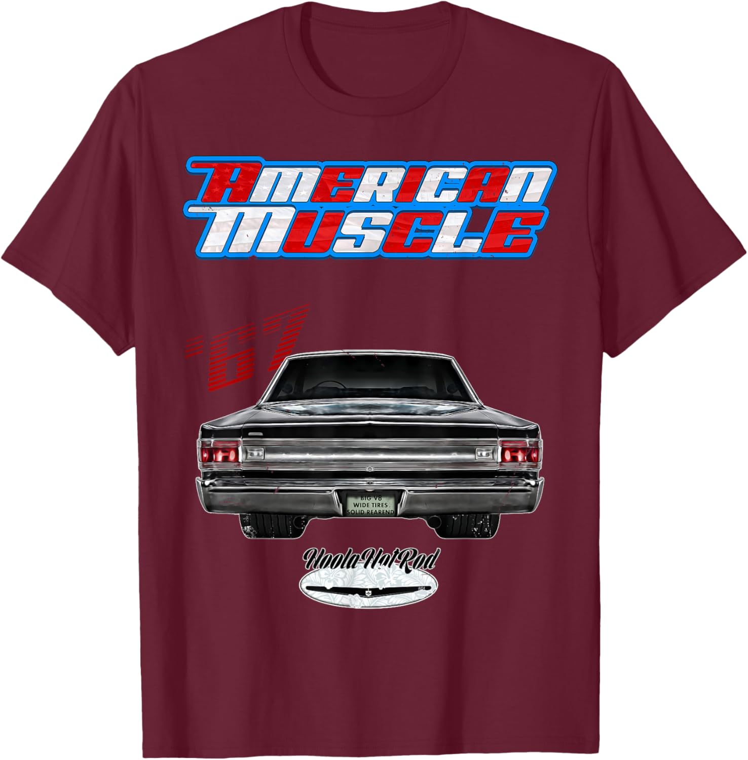 1967,GTX,Belvedere,Satellite,Hot Rod,Muscle Car,Drag Racing T-Shirt - T-Shirt | Maroon