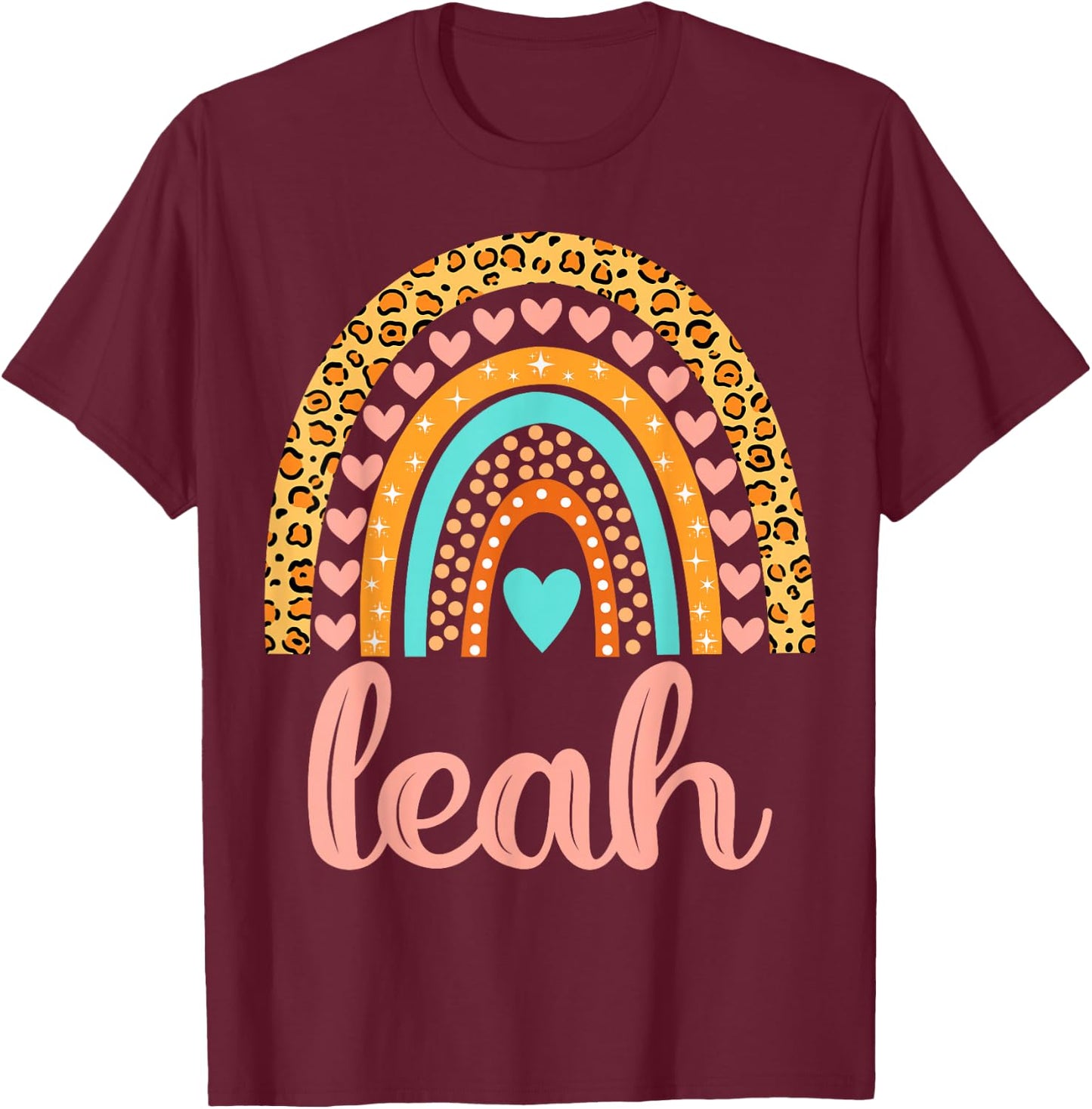 Leah Leah Name Birthday Shirt Gift T-Shirt - T-Shirt | Maroon