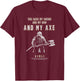 The Lord of The Rings Gimli You Have My Axe T-Shirt - T-Shirt | Maroon