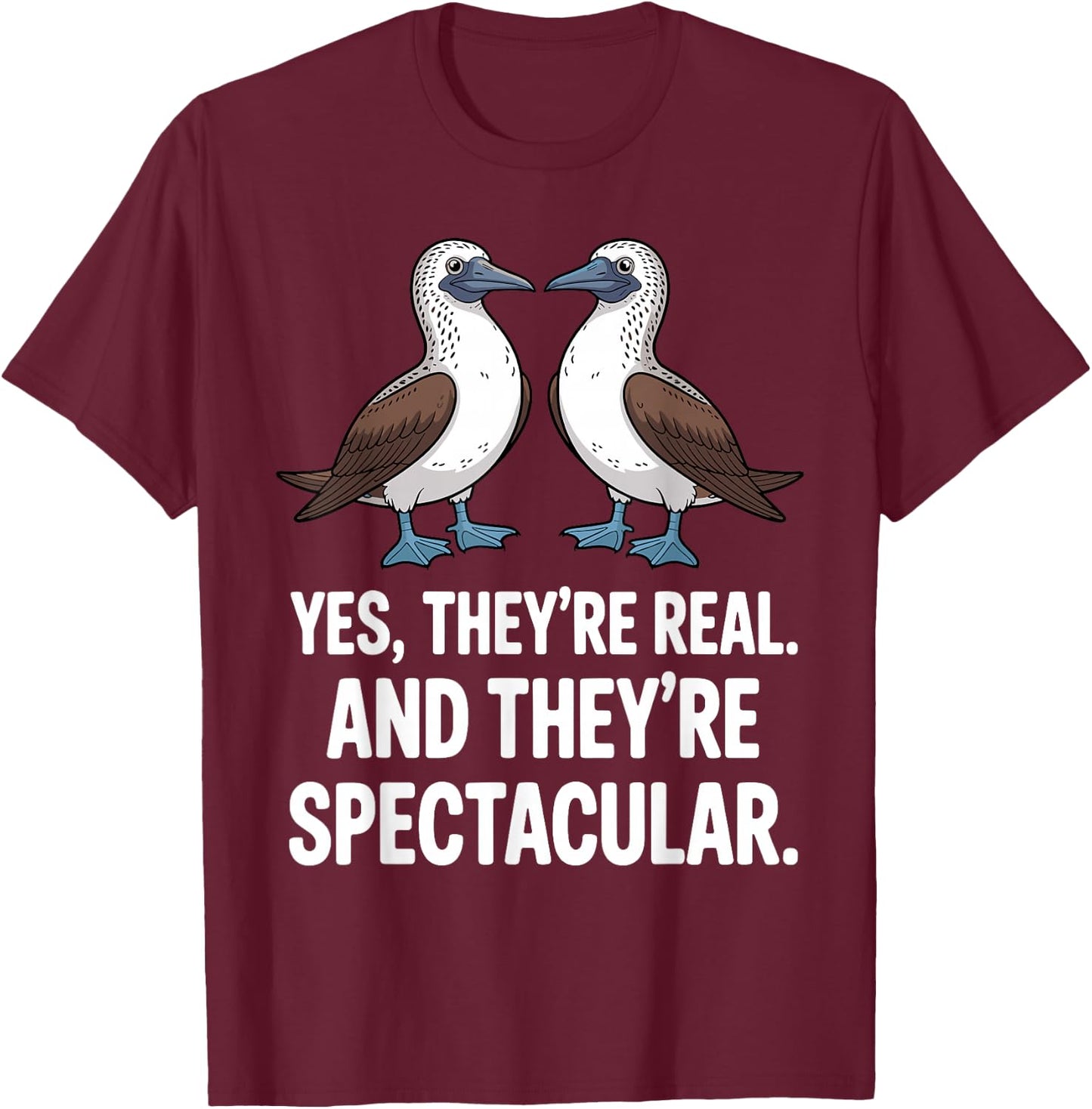 Blue Footed Booby Art Women Bird Blue Footed Booby T-Shirt - T-Shirt | Maroon