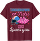 Touchdown or Tutu Gigi Loves You Football Gender Reveal Baby T-Shirt - T-Shirt | Maroon