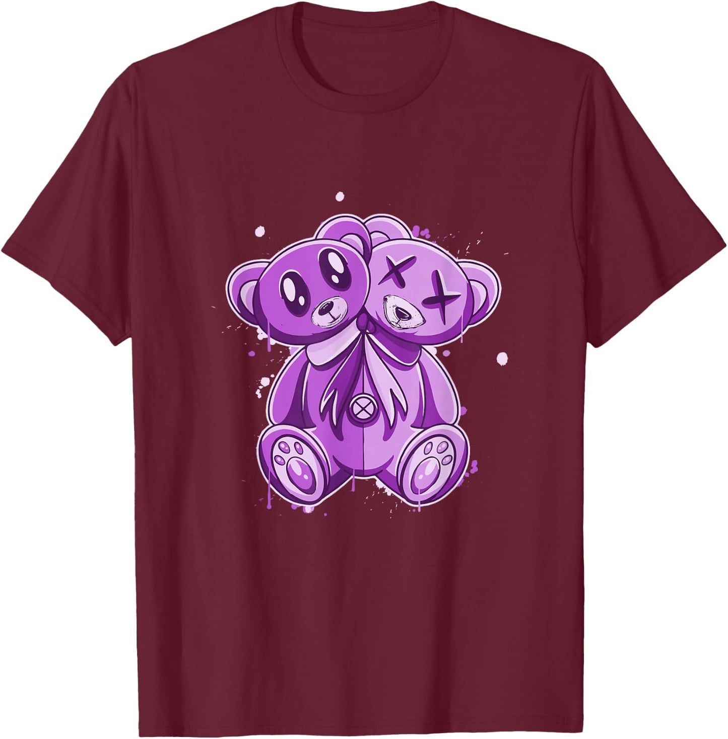 Purple I'm My own Evil Twin Purple Color Graphic T-Shirt - T-Shirt | Maroon