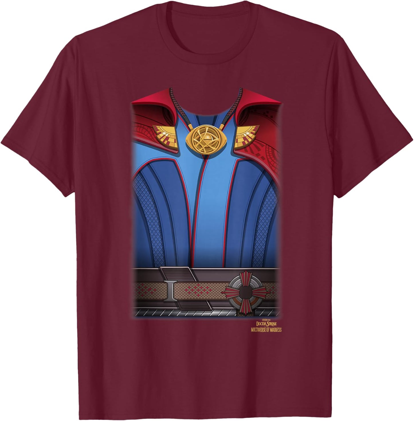 Marvel Doctor Strange in The Multiverse of Madness Costume T-Shirt - T-Shirt | Maroon