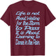 Life Is Not About Waiting For The Storm To Pass T-Shirt - T-Shirt | Maroon
