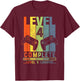 Level 4 Complete Gamer Gift 4 Years Wedding Anniversary T-Shirt - T-Shirt | Maroon