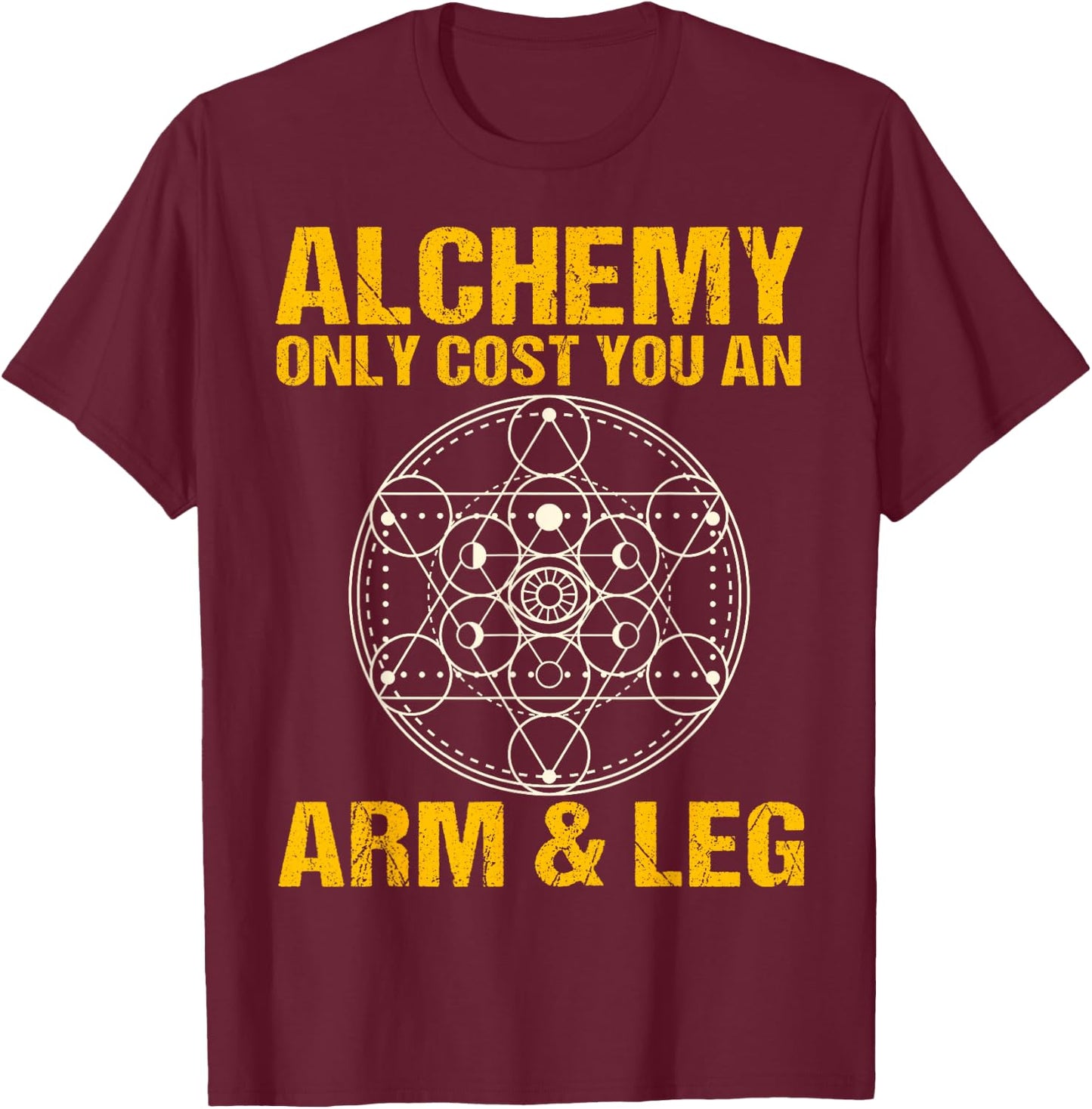 Alchemist Anime - Otaku Weeaboo T-Shirt - T-Shirt | Maroon