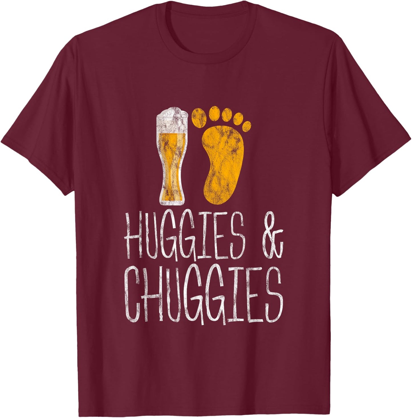 Huggies and Chuggies T-Shirt - T-Shirt | Maroon