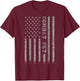 Combat Vet American Flag T-Shirt - T-Shirt | Maroon