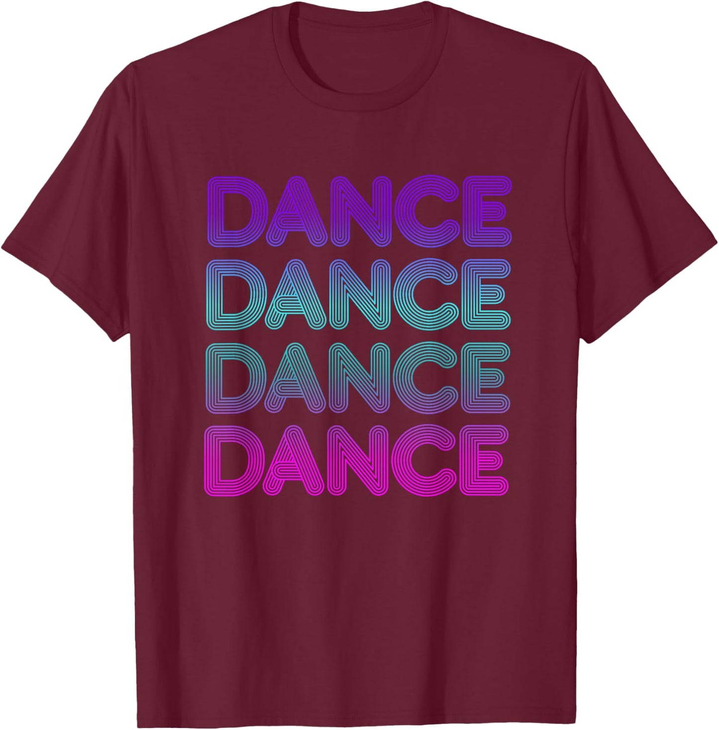 Retro Dance for Dancers I Love Dancing Teens Kids T-Shirt - T-Shirt | Maroon