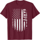Vintage Gampy American Flag 4th of July USA Retro T-Shirt - T-Shirt | Maroon