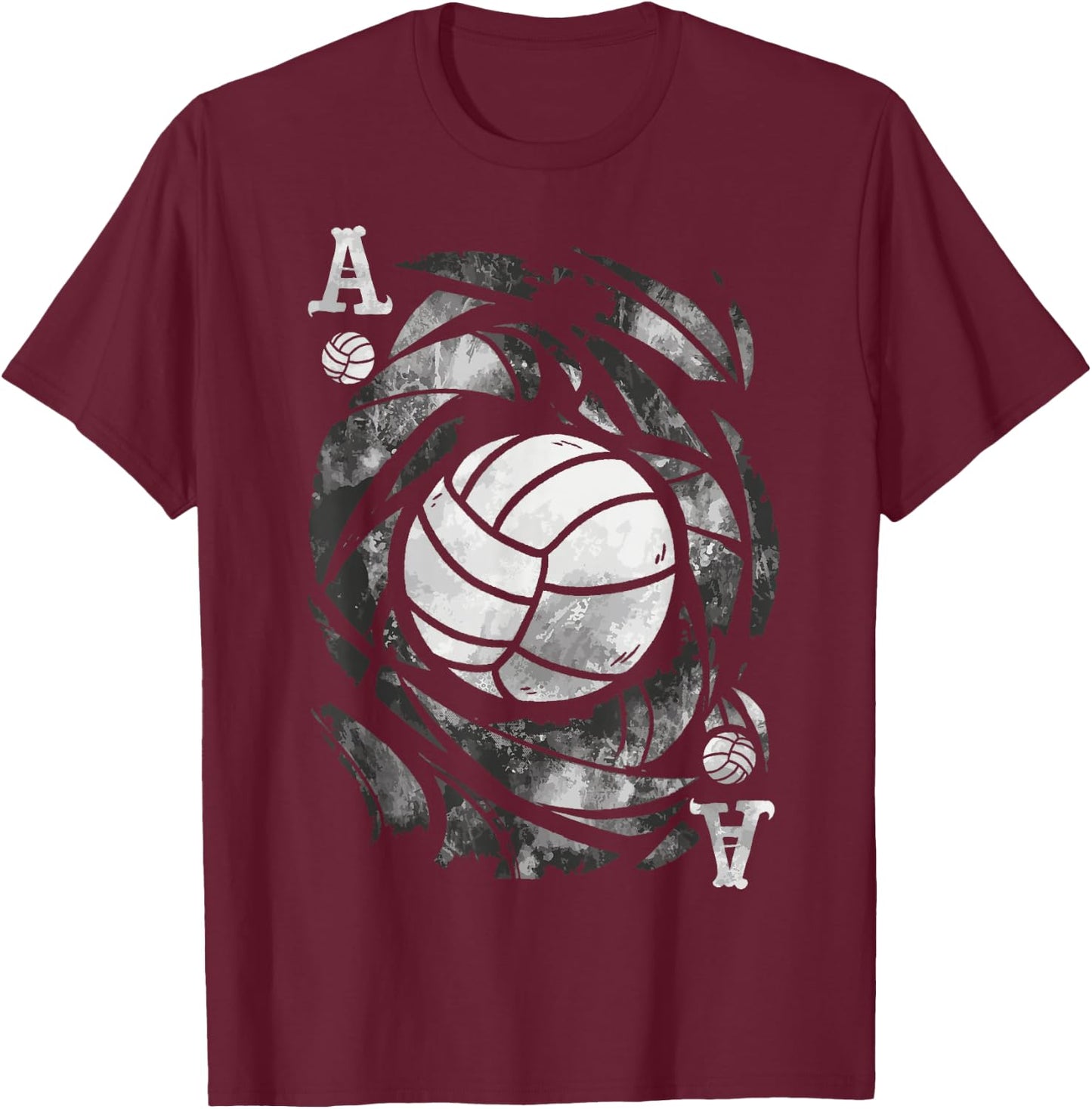 The Ace of Serves – Funny Volleyball T-Shirt - T-Shirt | Maroon