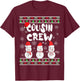 Cousin Crew Christmas Pajamas Snowmen Merry Xmas Family Boys T-Shirt - T-Shirt | Maroon