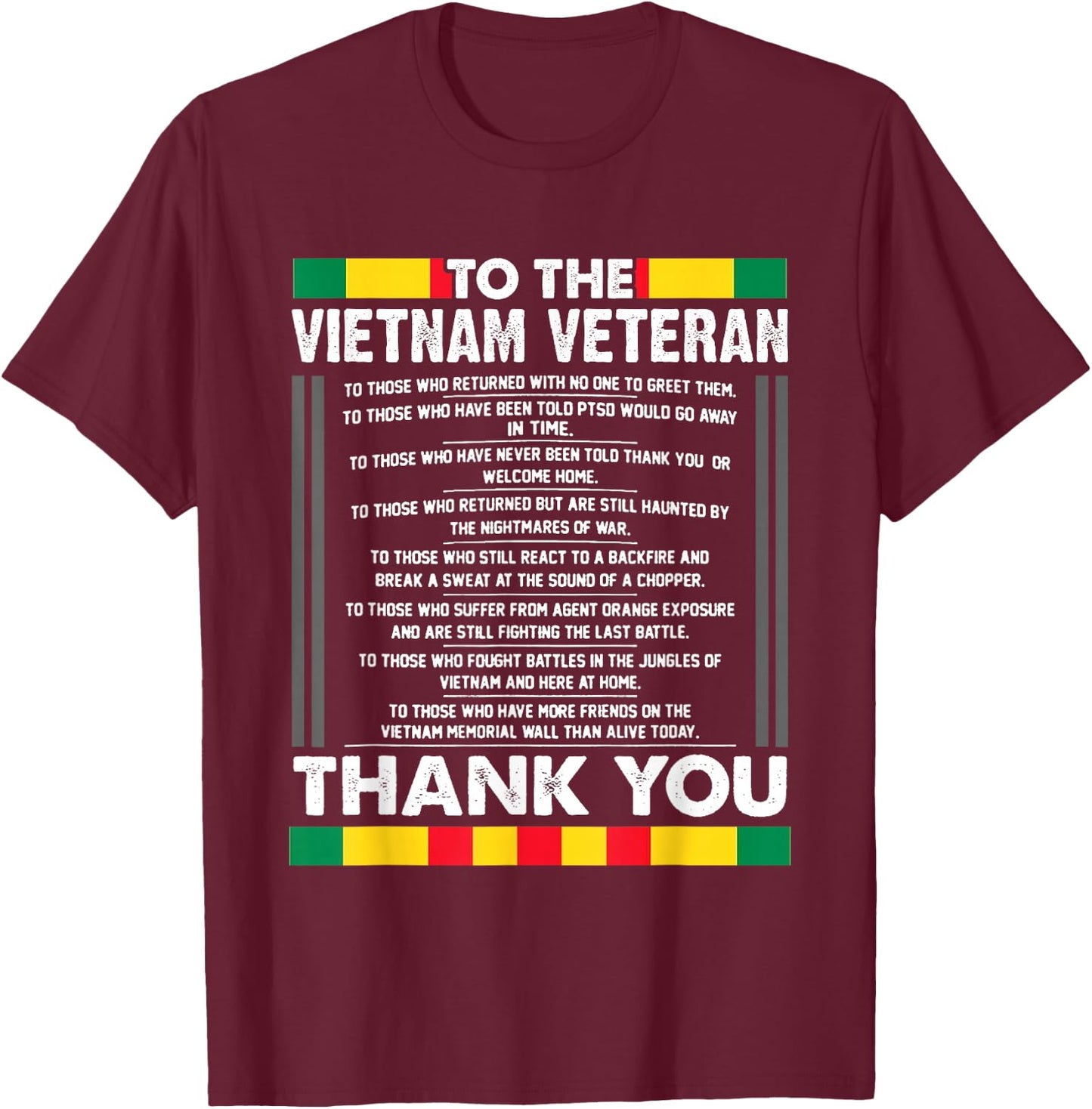 Freedom Isn't Free I Paid for It Vietnam Veteran Gift T-Shirt - T-Shirt | Maroon