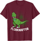 Flossoraptor Funny Dental Hygienist Dinosaur Lover T-Shirt - T-Shirt | Maroon