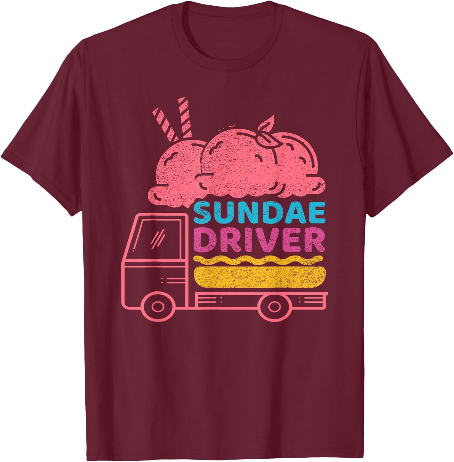 Sundae Driver Cannabis Marijuana Weed Strain T-Shirt - T-Shirt | Maroon