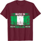 Made In Naija T-Shirt - T-Shirt | Maroon