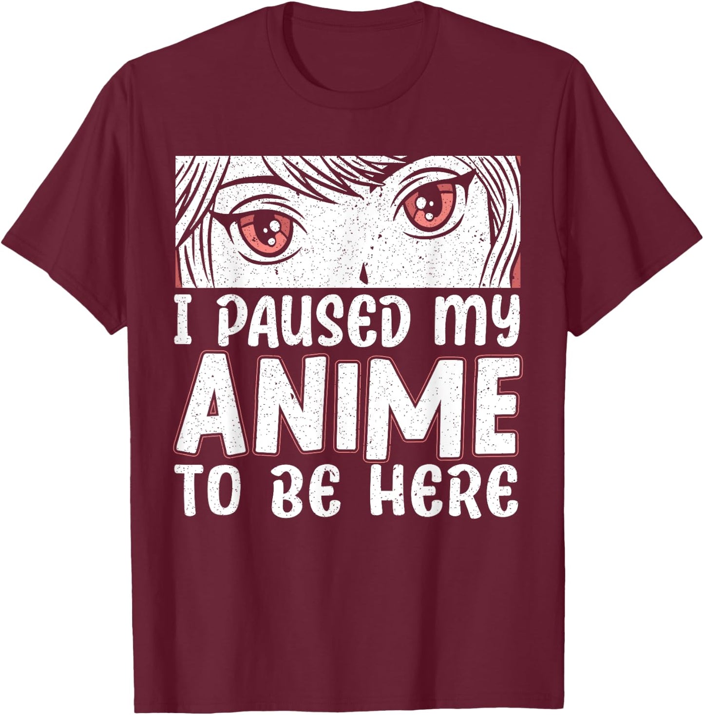 Anime Gift - Japanese Gift I Love Anime for Sao Anime Lover T-Shirt - T-Shirt | Maroon