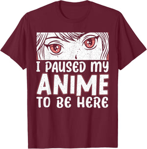 Anime Gift - Japanese Gift I Love Anime for Sao Anime Lover T-Shirt - T-Shirt | Maroon