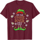 Im The Coffee Lover Elf Christmas T-Shirt - T-Shirt | Maroon