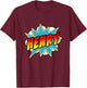 Boys Henry Comic Book Superhero Name T-Shirt - T-Shirt | Maroon