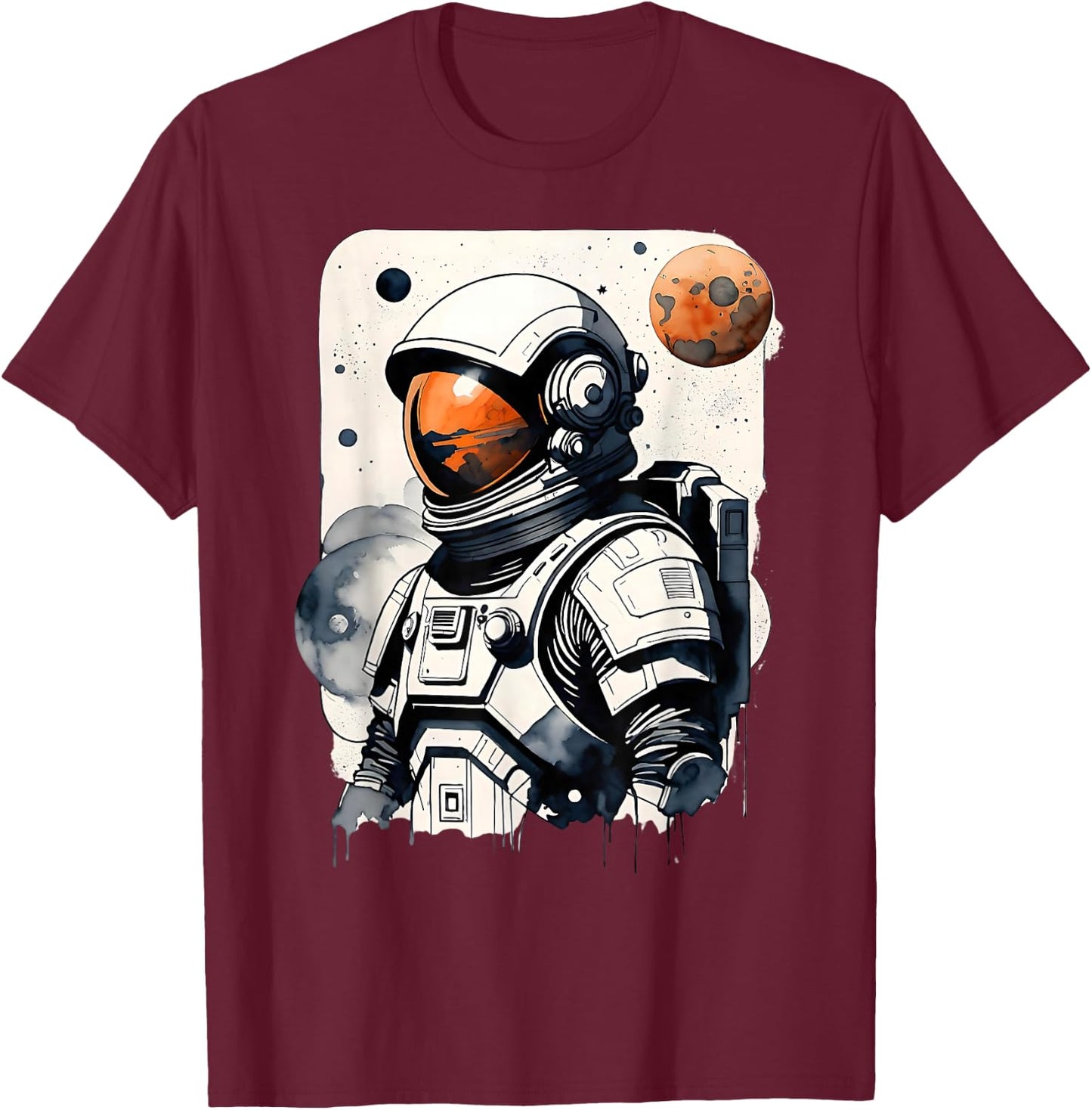 Mission to Mars T-Shirt - T-Shirt | Maroon