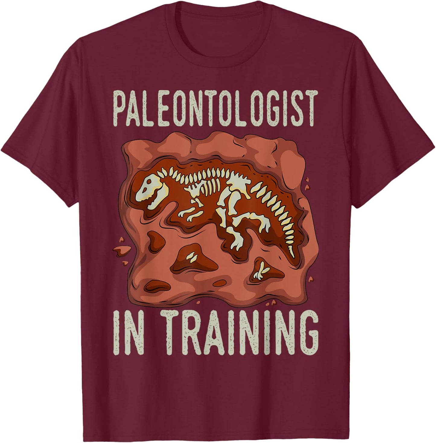 Future Paleontologist Paleontology Student Fossil Hunting T-Shirt - T-Shirt | Maroon