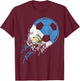 Guatemala Soccer Guatemalan Flag Pride Soccer Player T-Shirt - T-Shirt | Maroon