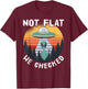 Alien UFO Not Flat We Checked T-Shirt - T-Shirt | Maroon